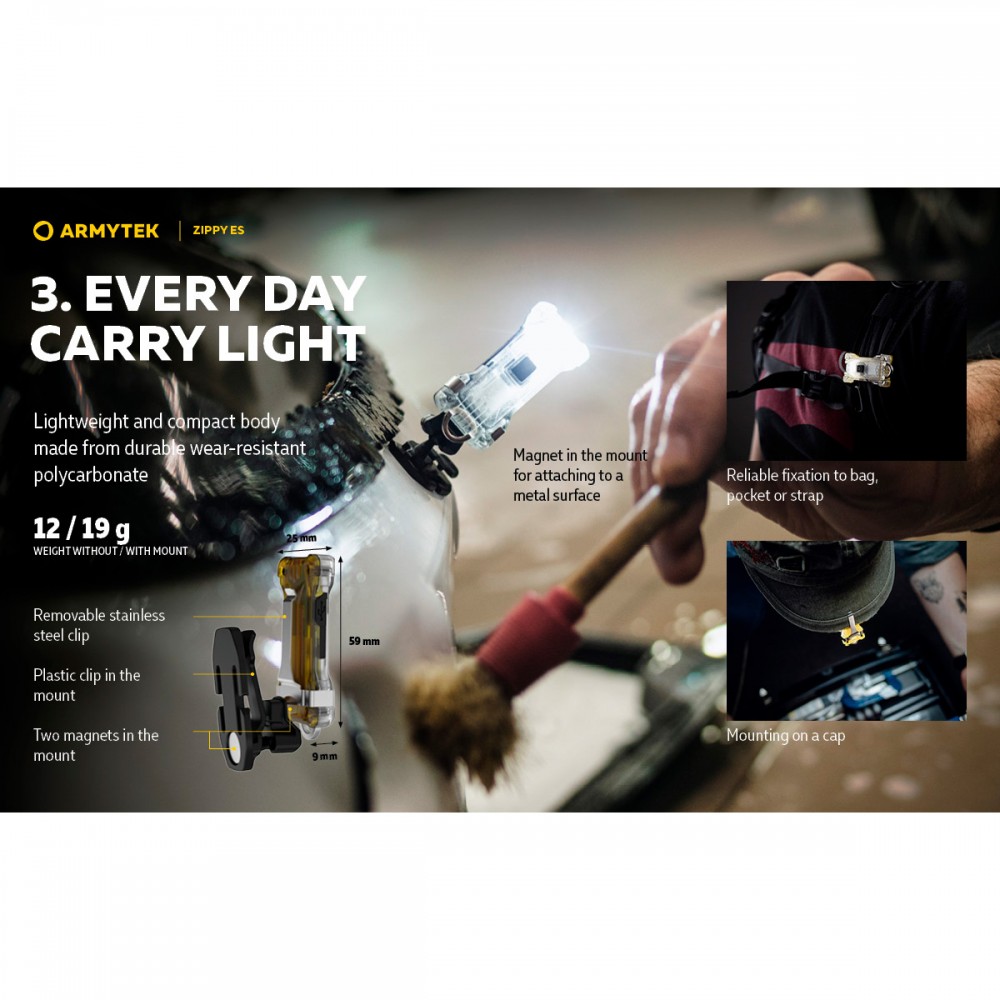 Ліхтар Armytek Zippy Extended Set Grey — фото 10
