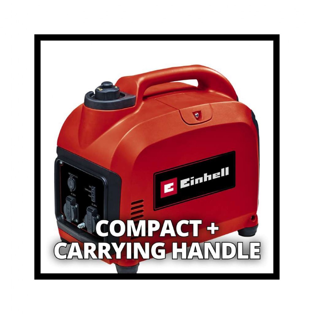 Генератор Einhell інверторний TC-IG 2000, 230В (1 фаза), 1.8/2kW, ручний старт, 21.6кг (4152590) — фото 2
