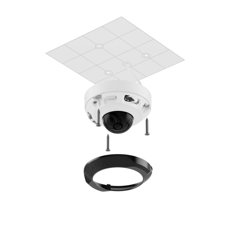 Камера відеоспостереження Ajax DomeCam Mini (5/4.0) black — фото 7