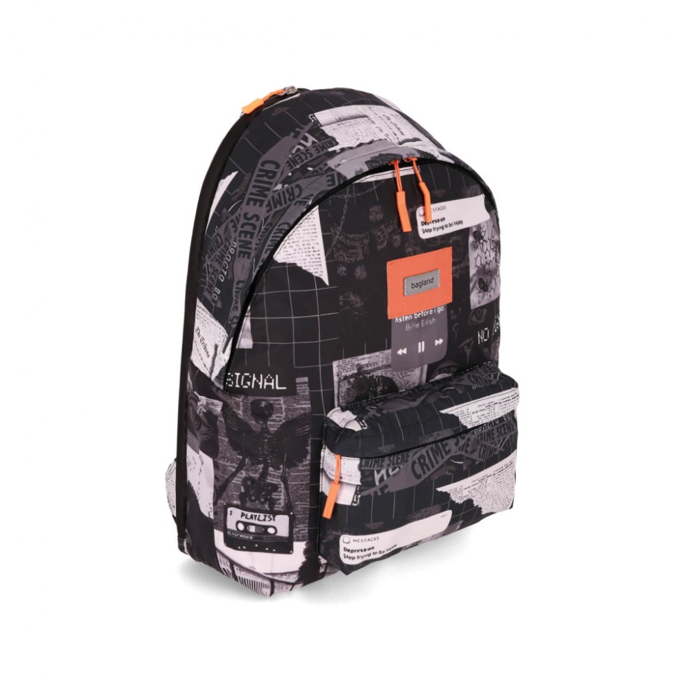 Рюкзак для ноутбука Bagland 17" Stylish XL 35L+print, whtite-black 1343 00558694 (1120220805) — фото 2