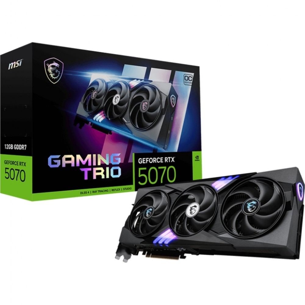 Відеокарта MSI GeForce RTX 5070 12288Mb GAMING TRIO OC (RTX 5070 12G GAMING TRIO OC) — фото 7