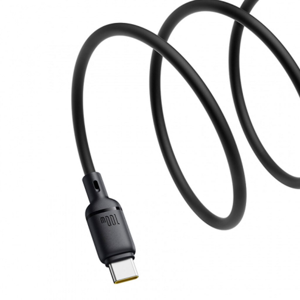Кабель Baseus Silky Series USB to Type-C 100W 2m Black (P10377703113-01) — фото 4
