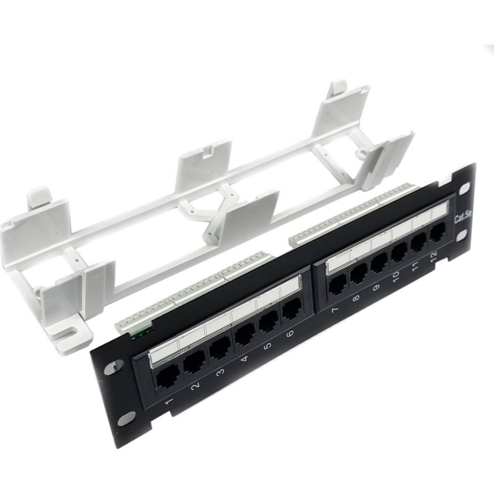 Патч-панель настінна 12 портів 5e UTP Eserver (WT-2180-Dual) — фото 3