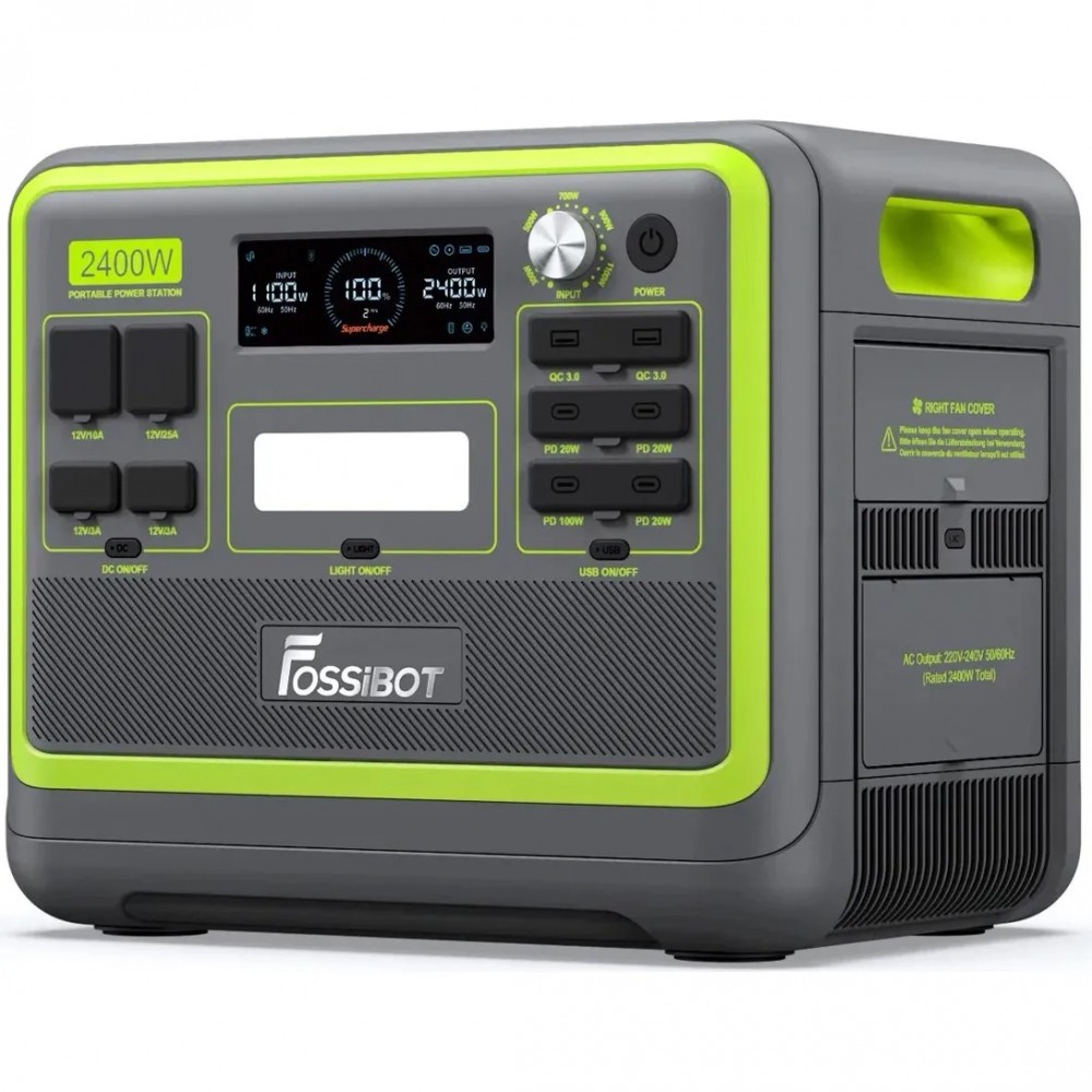 Зарядна станція FOSSiBOT F2400 Green — фото 3