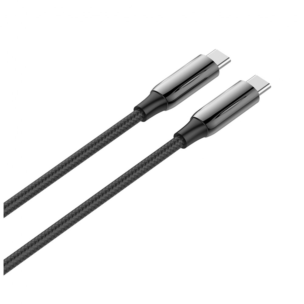 Дата кабель USB-C to USB-C 2.0m (PVC+Aluminum Alloy) (PD Fast Charging 240W) 5А black ColorWay (CW-CBPDCC070-BK) — фото 5