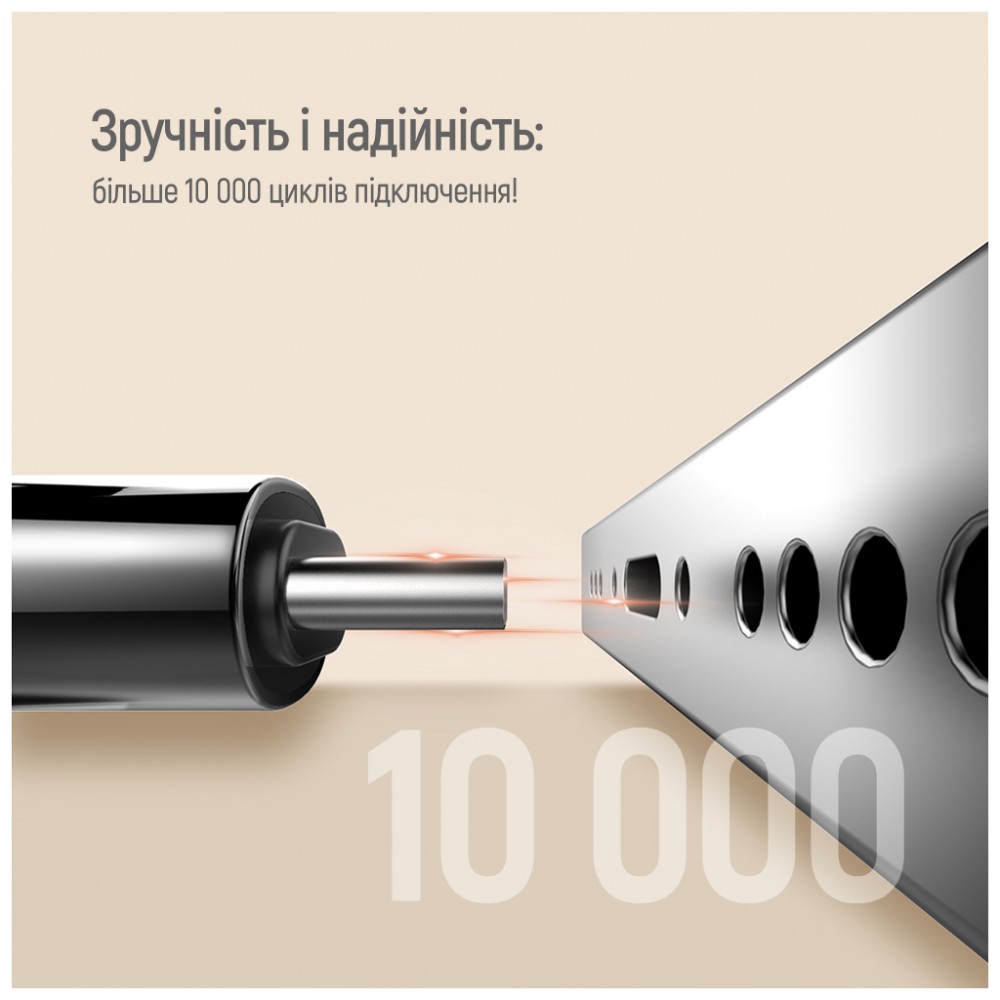 Дата кабель USB-C to USB-C 2.0m (PVC+Aluminum Alloy) (PD Fast Charging 240W) 5А black ColorWay (CW-CBPDCC070-BK) — фото 12