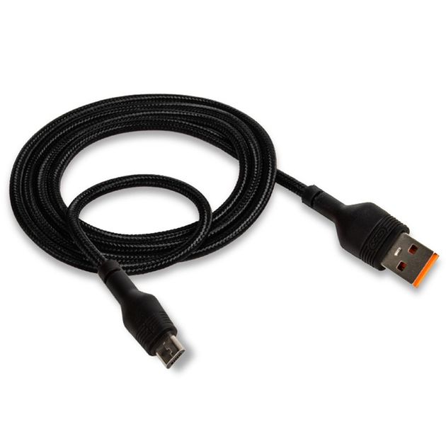 Кабель XO USB to microUSB NB55 5А 1.0m Black — фото 2