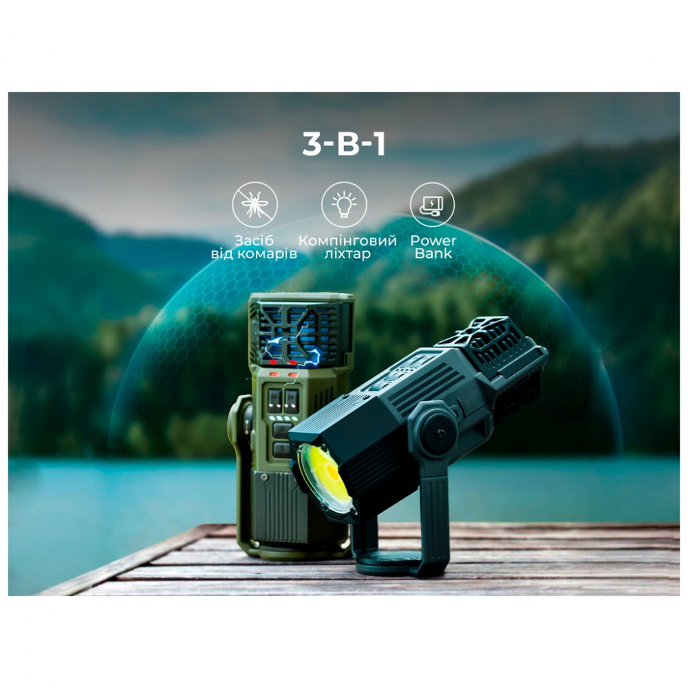 Ліхтар Flextail антимоскітний Flextail Evo Repel, зелений (ER4800-GN-i) — фото 8