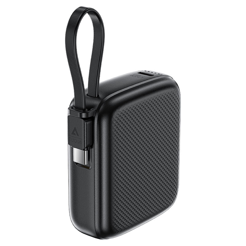 Батарея універсальна ACEFAST M15-10000 PD20W power bank with cable Black — фото 4
