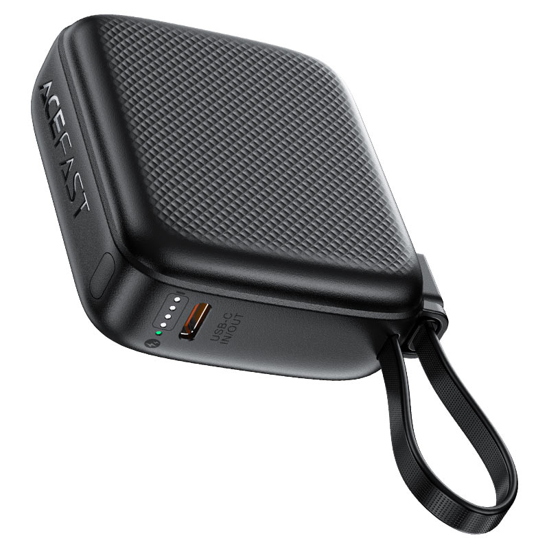 Батарея універсальна ACEFAST M15-10000 PD20W power bank with cable Black — фото 5