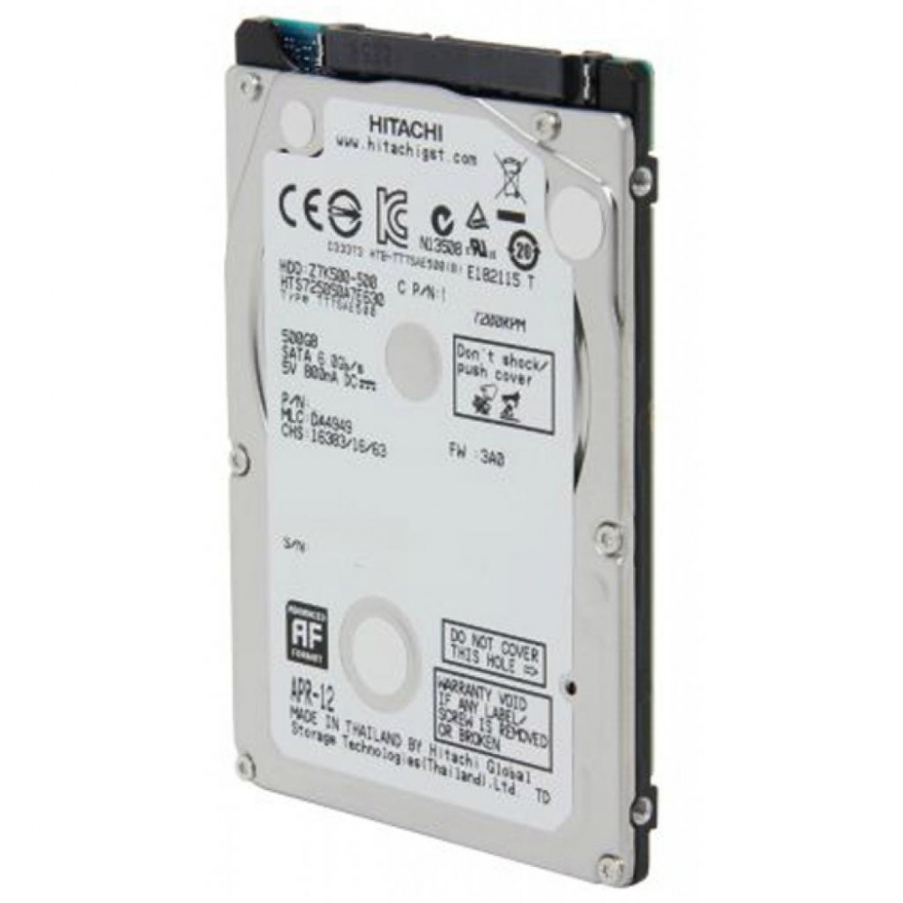 Жорсткий диск для ноутбука 2.5" 500GB WDC Hitachi HGST (0J38075 / HTS725050A7E630) — фото 2