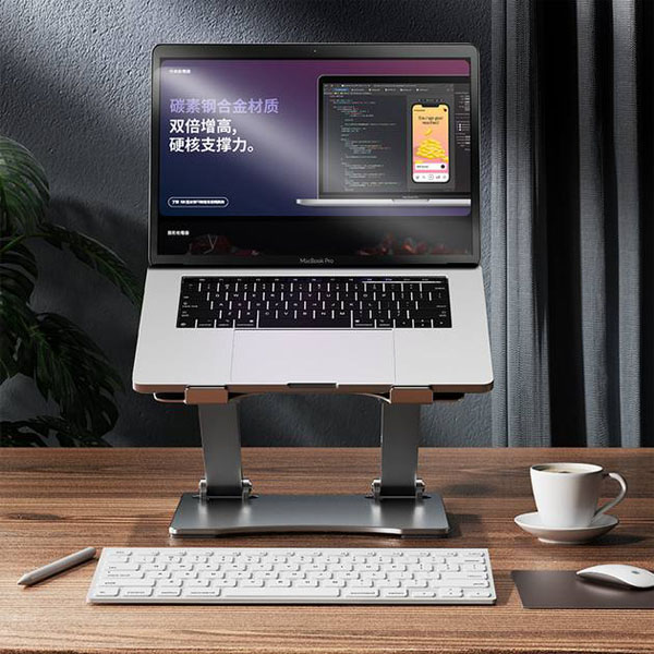 Підставка для ноутбука Rtako RS-CP75A Dual-Layer Carbon Steel Laptop Stand (6930539527331) — фото 4
