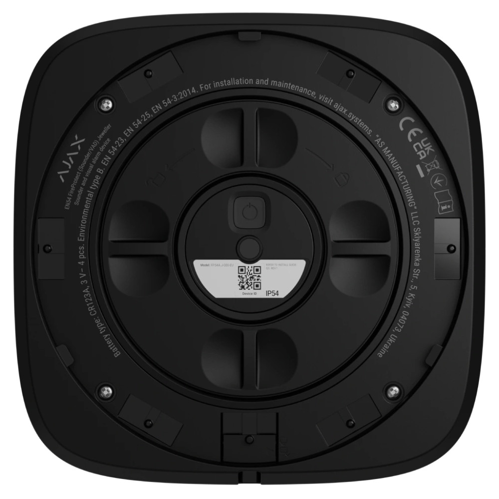 Сирена Ajax EN54 FireProtect Sounder black — фото 4
