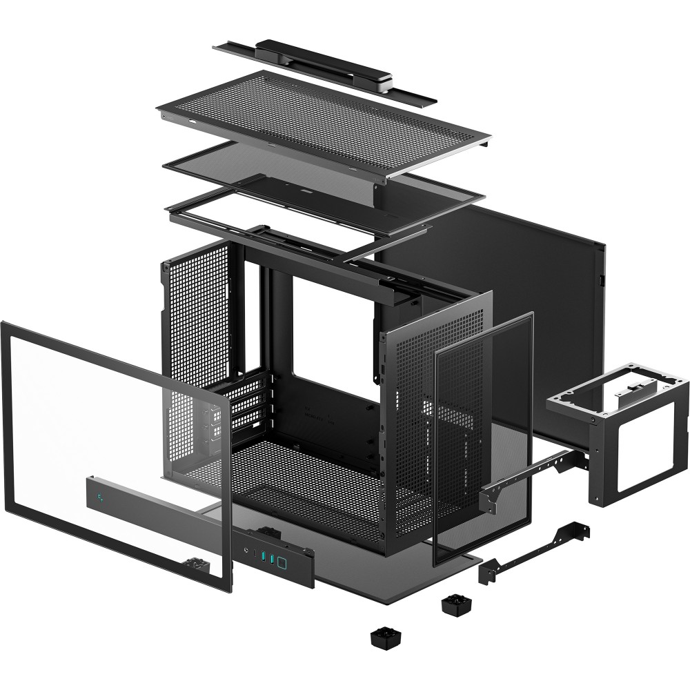 Корпус Deepcool CH160 Plus Black (R-CH160-BKNGM0-G) — фото 10