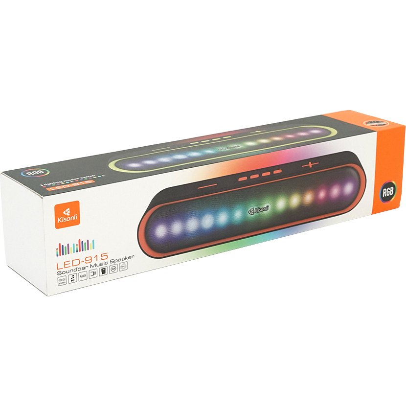 Акустична система Kisonli LED-915 Black — фото 4