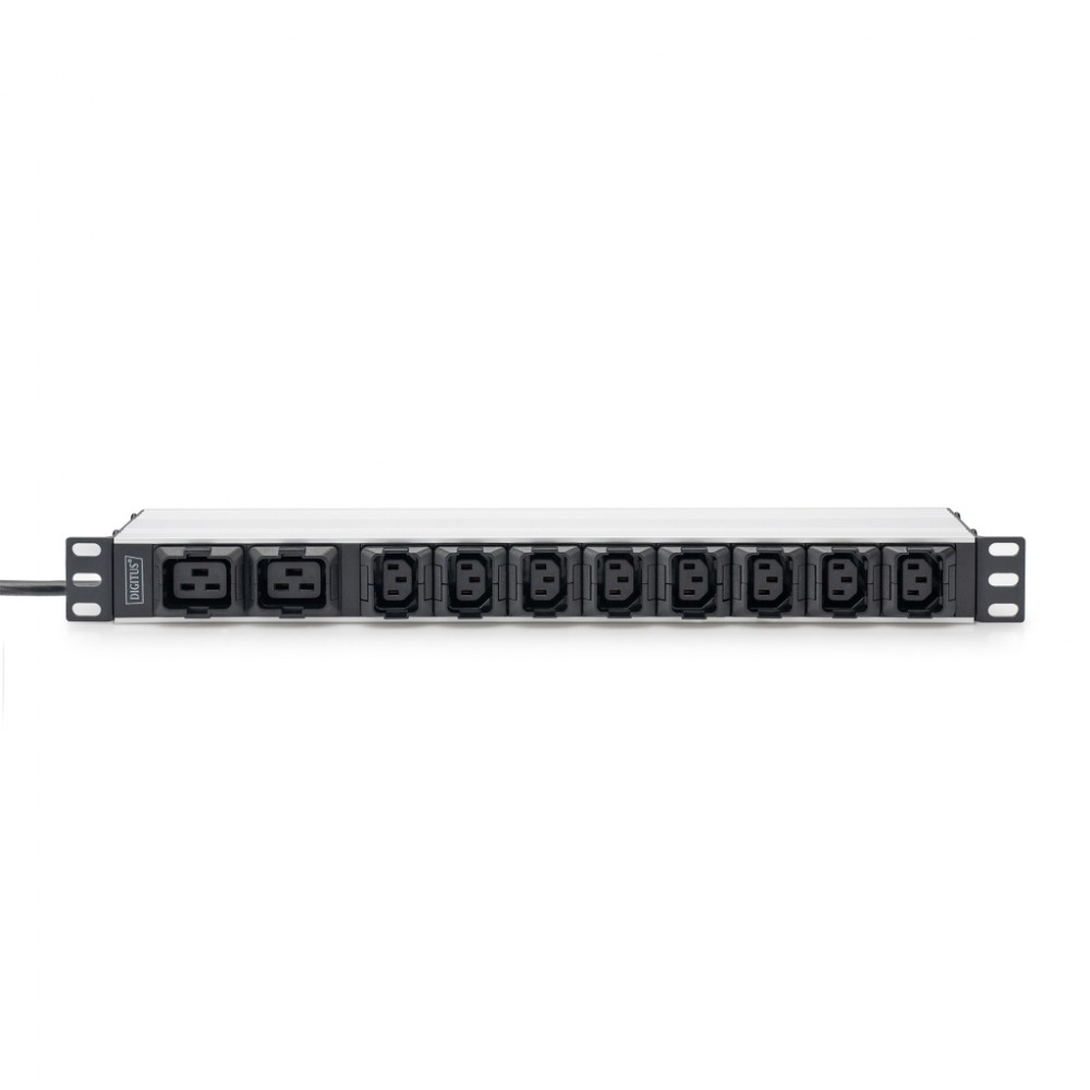 Силовий блок 19" 1U w/PDU 8xC13, 2xC19, 16A, 250V, вилка C20 Digitus (DN-95427) — фото 10