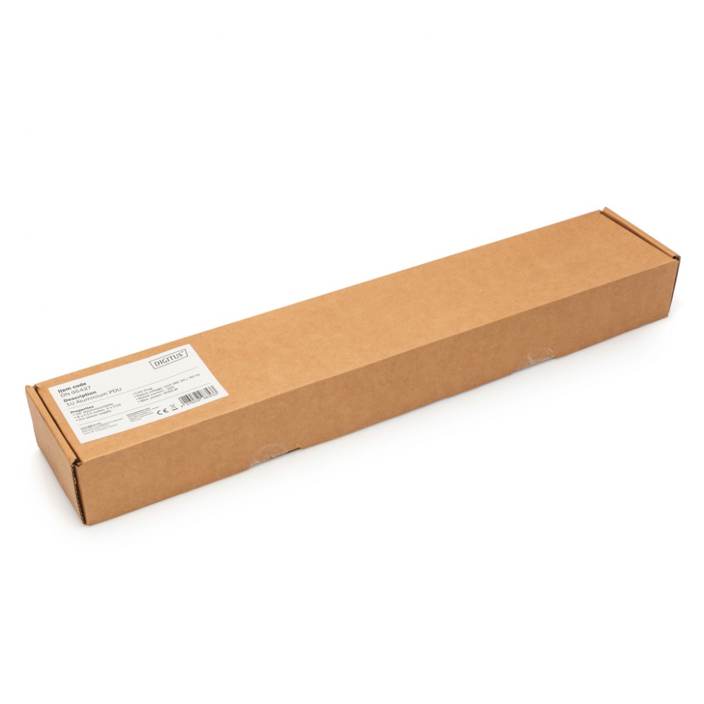 Силовий блок 19" 1U w/PDU 8xC13, 2xC19, 16A, 250V, вилка C20 Digitus (DN-95427) — фото 11