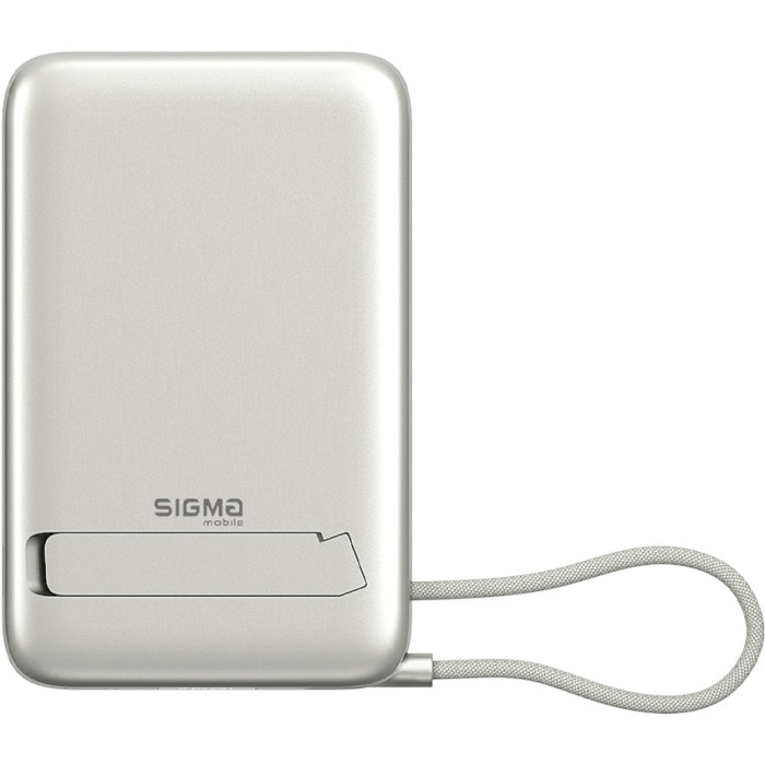 Батарея універсальна Sigma X-power SI10A8QL-MAG 10000mAh 22.5W MagSafe/PD/QC 2.0-3.1 Silver (4827798161012) — фото 4