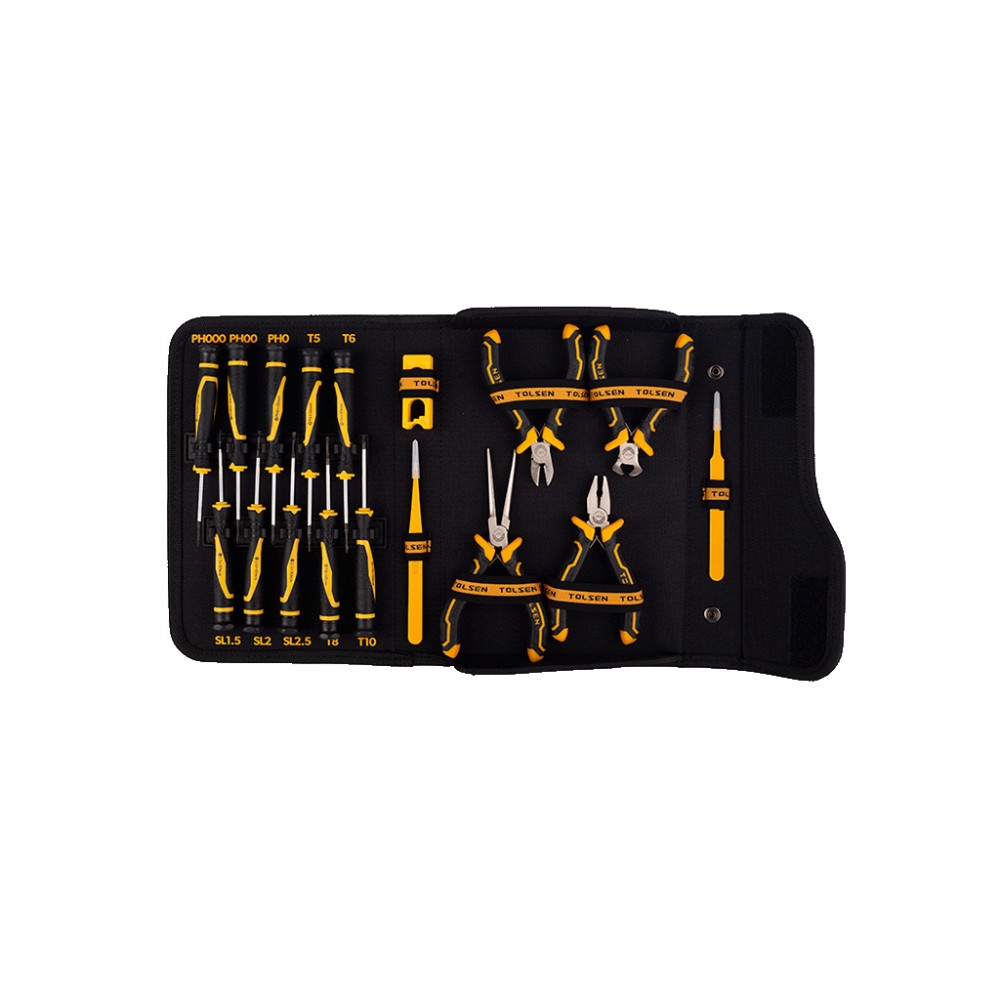 Набір інструментів Tolsen прецизійних 17 шт, сумка (85317) — фото 5