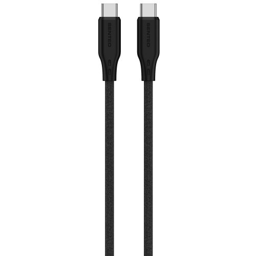 Кабель Senteo SL-05 Foamed Silicone Cable Type-C to Type-C 60W 1.0m Black — фото 2