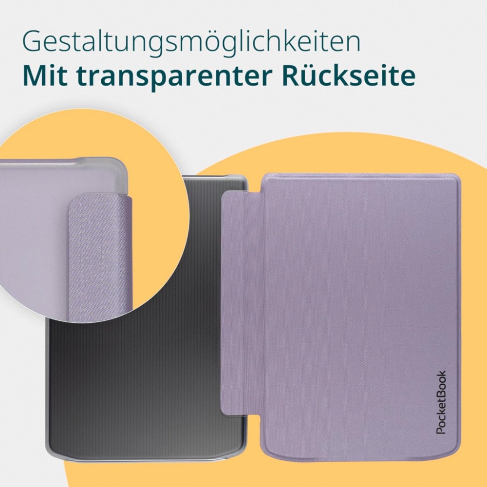 Чохол до електронної книги Pocketbook 619_629_634 Shell-TR Light Purple (SH-TR-634-LPL-WW) — фото 4