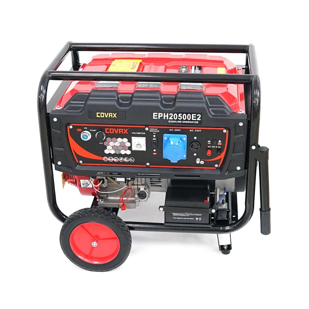 Генератор COVAX EPH20500E2, 9.5kW, 220V, 50Hz, DC12V, 21HP, електро стартер, 25L (EPH20500E2) — фото 3