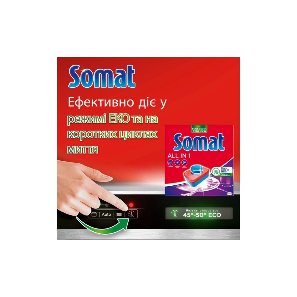 Таблетки для посудомийних машин Somat All in 1 Extra 24 шт. (9000101809466) — фото 4