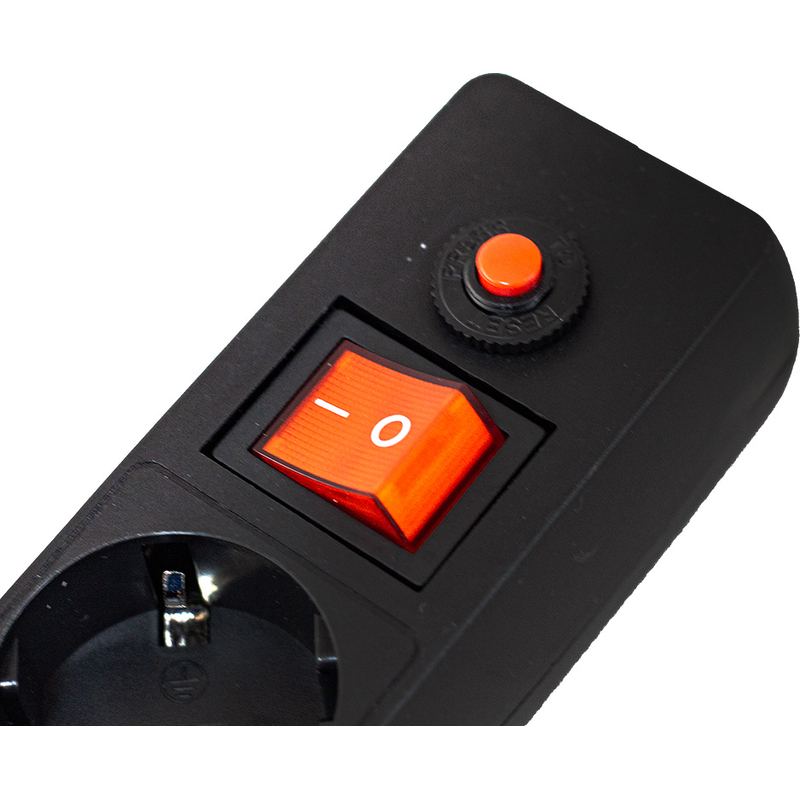 Мережевий фільтр живлення GTL EU05FK 5m 5 роз. 1xType-C/1xUSB Black (GTL-XH-EU05FK-5B) — фото 2