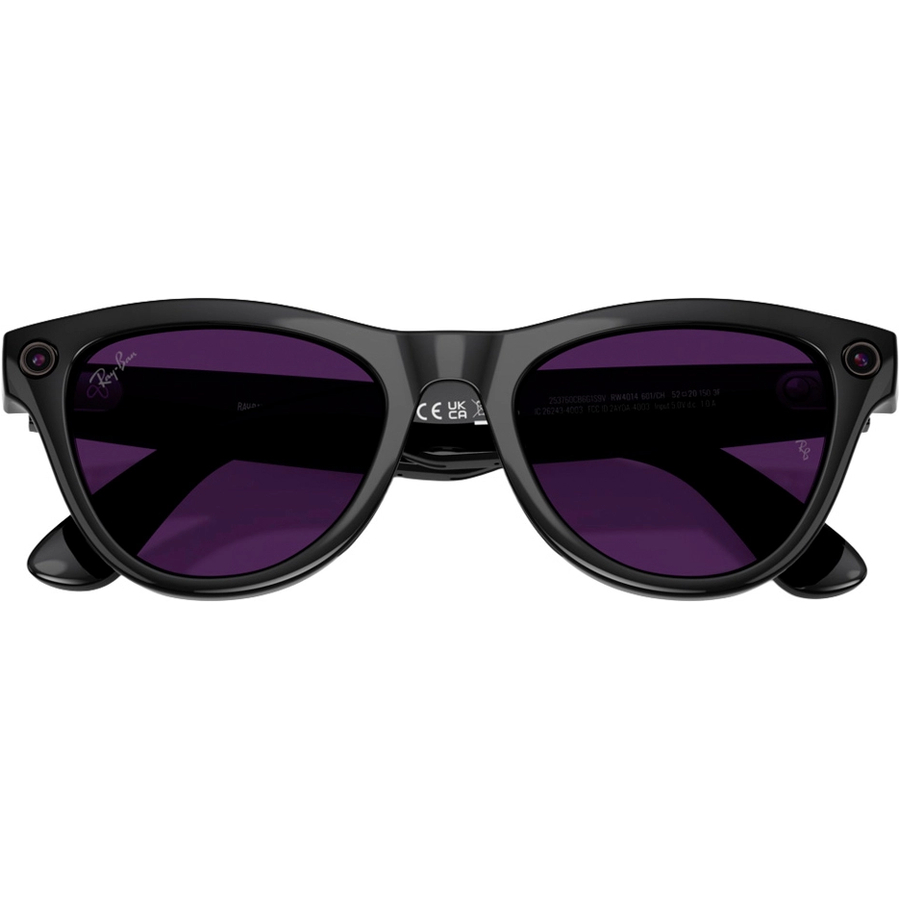 Смарт-окуляри Ray-Ban Meta Skyler Gen 2 Standard Shiny Black Frame / Clear to Amethyst Transitions Lenses (RW4014 601/CH 52-20) OEM — фото 5