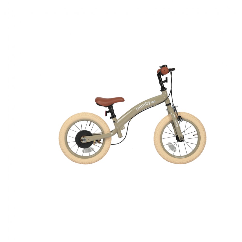 Дитячий велосипед QPlay Miniby 3 в1, біговел 14",Grey-Green (CB01MiniBy14GreyGreen) — фото 4