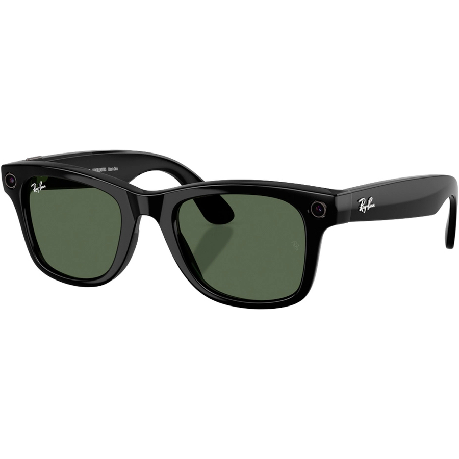 Смарт-окуляри Ray-Ban Meta Wayfarer [Gen 2] Large Shiny Black Frame / G-15 Green Lenses (RW4012 601/71 53-22) — фото 5