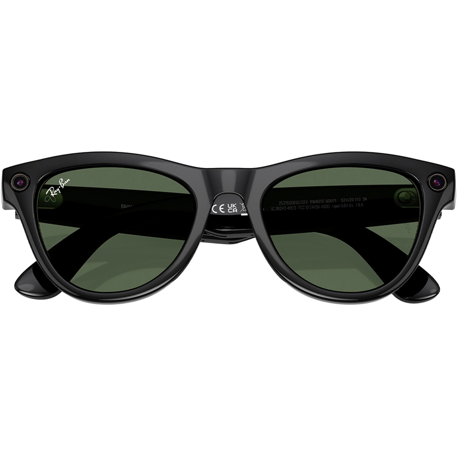 Смарт-окуляри Ray-Ban Meta Skyler [Gen 2] Standard Shiny Black Frame / G-15 Green Lenses (RW4014 601/71 52-20) — фото 5