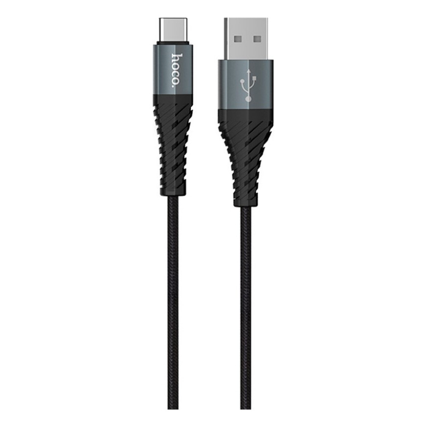 Дата кабель USB 2.0 AM to USB-C 1.0m X38 Cool black HOCO (6931474710567) — фото 2