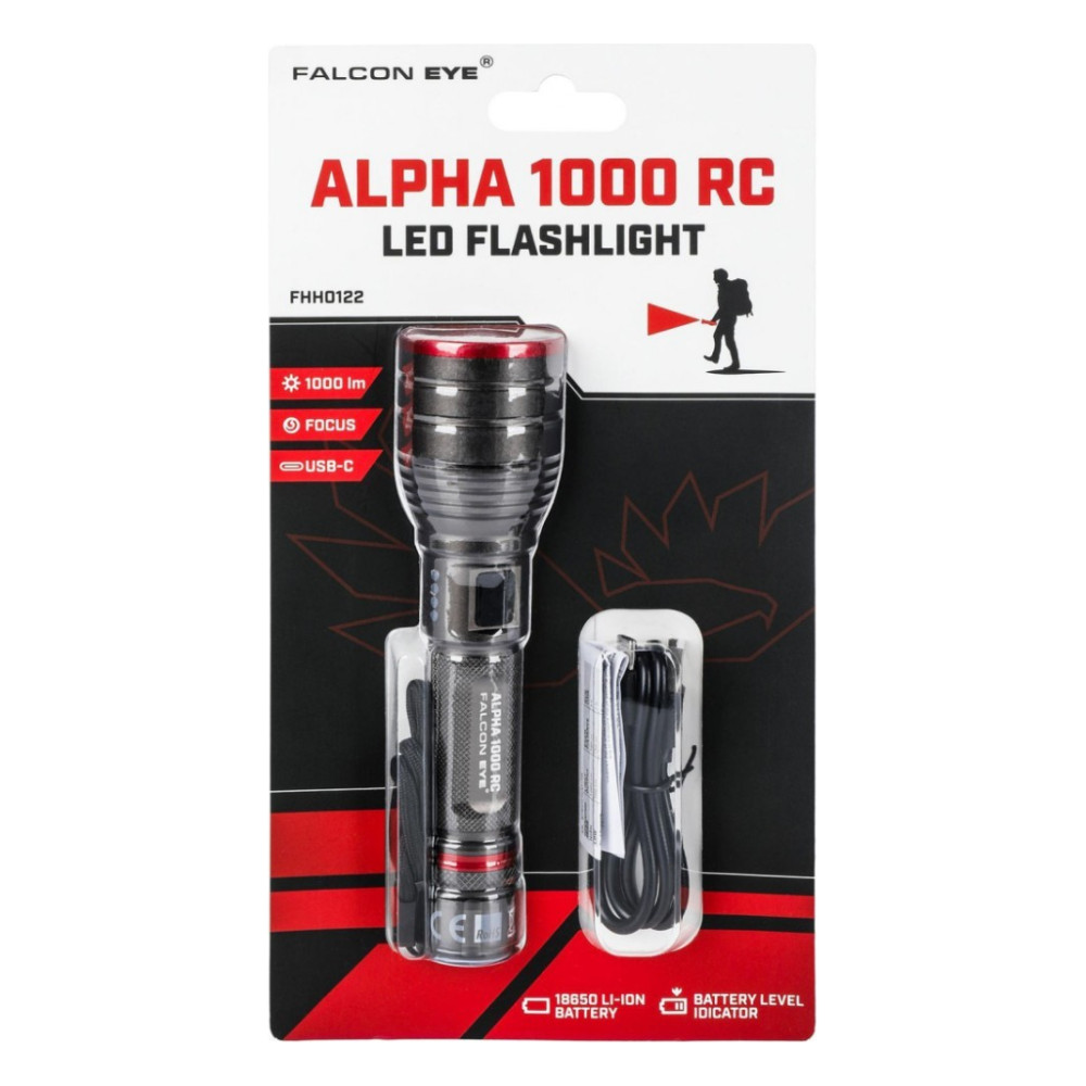 Ліхтар Falcon Eye тактичний Alpha 1000 RC (1000 Lm) Focus Rechargeable Type-C (FHH0122) (DAS303957) — фото 5