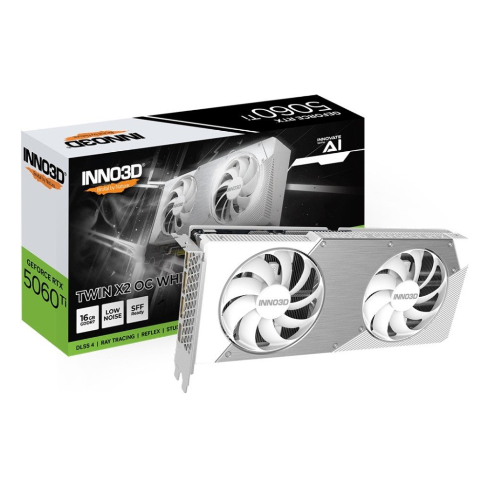 Відеокарта Inno3D GeForce RTX 5060 Ti 16384Mb TWIN X2 OC WHITE (N506T2-16D7X-191073W) — фото 7