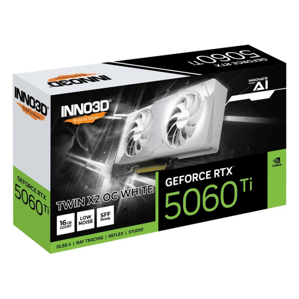 Відеокарта Inno3D GeForce RTX 5060 Ti 16384Mb TWIN X2 OC WHITE (N506T2-16D7X-191073W) — фото 8