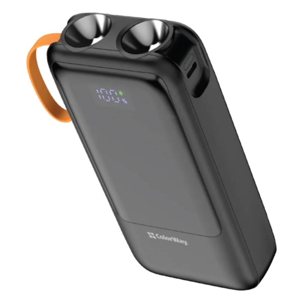 Батарея універсальна ColorWay 20 000 mAh PowerHub PD/22.5W, QC/4.0, Black (CW-PB200LP07BK) — фото 2
