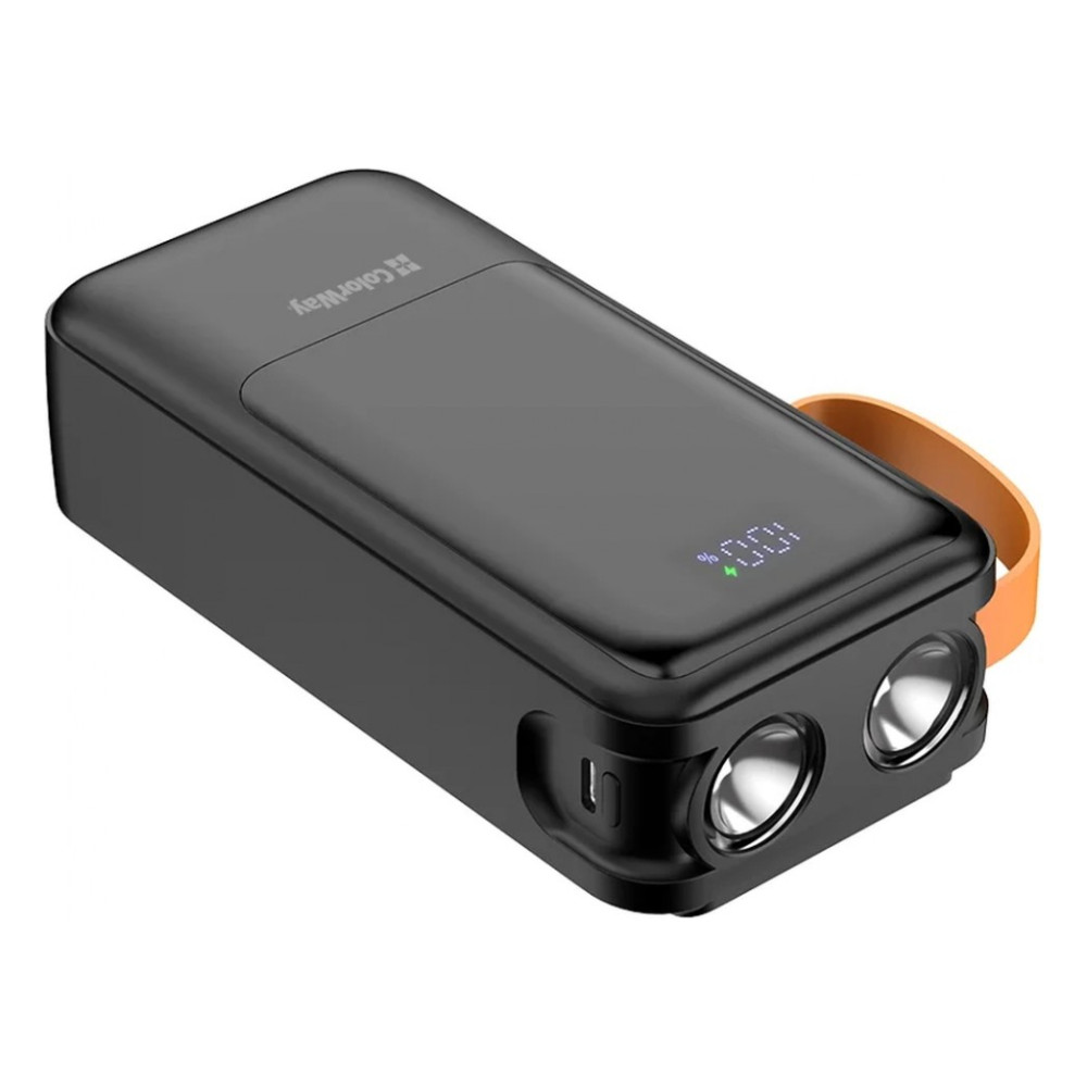Батарея універсальна ColorWay 30 000 mAh PowerHub PD/22.5W, QC/4.0, Black (CW-PB300LP07BK) — фото 4