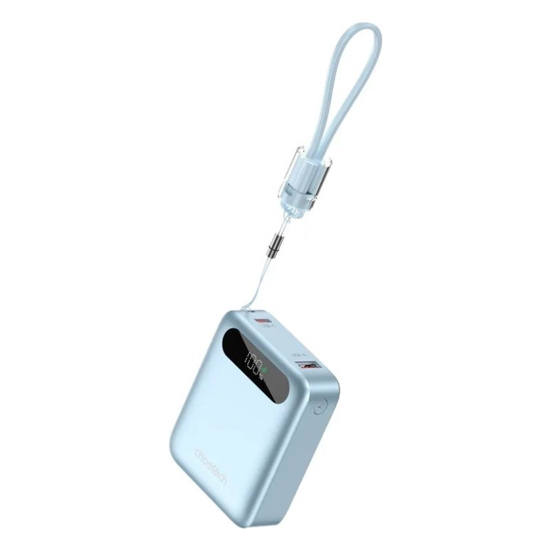 Батарея універсальна Choetech 10000mA, 22.5W, PD, QC, blue (B860-CCLBE) — фото 3