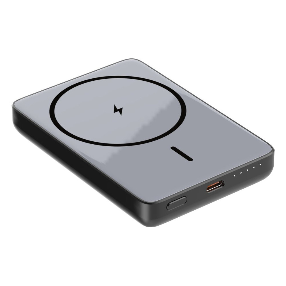 Батарея універсальна ATRIA PD20W USB-C 15W Wireless MagSafe 10000mAh Black (WPD-W72B) — фото 2