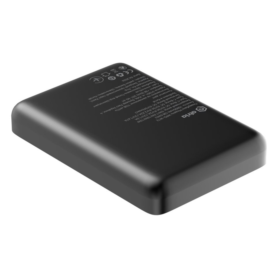 Батарея універсальна ATRIA PD20W USB-C 15W Wireless MagSafe 10000mAh Black (WPD-W72B) — фото 8