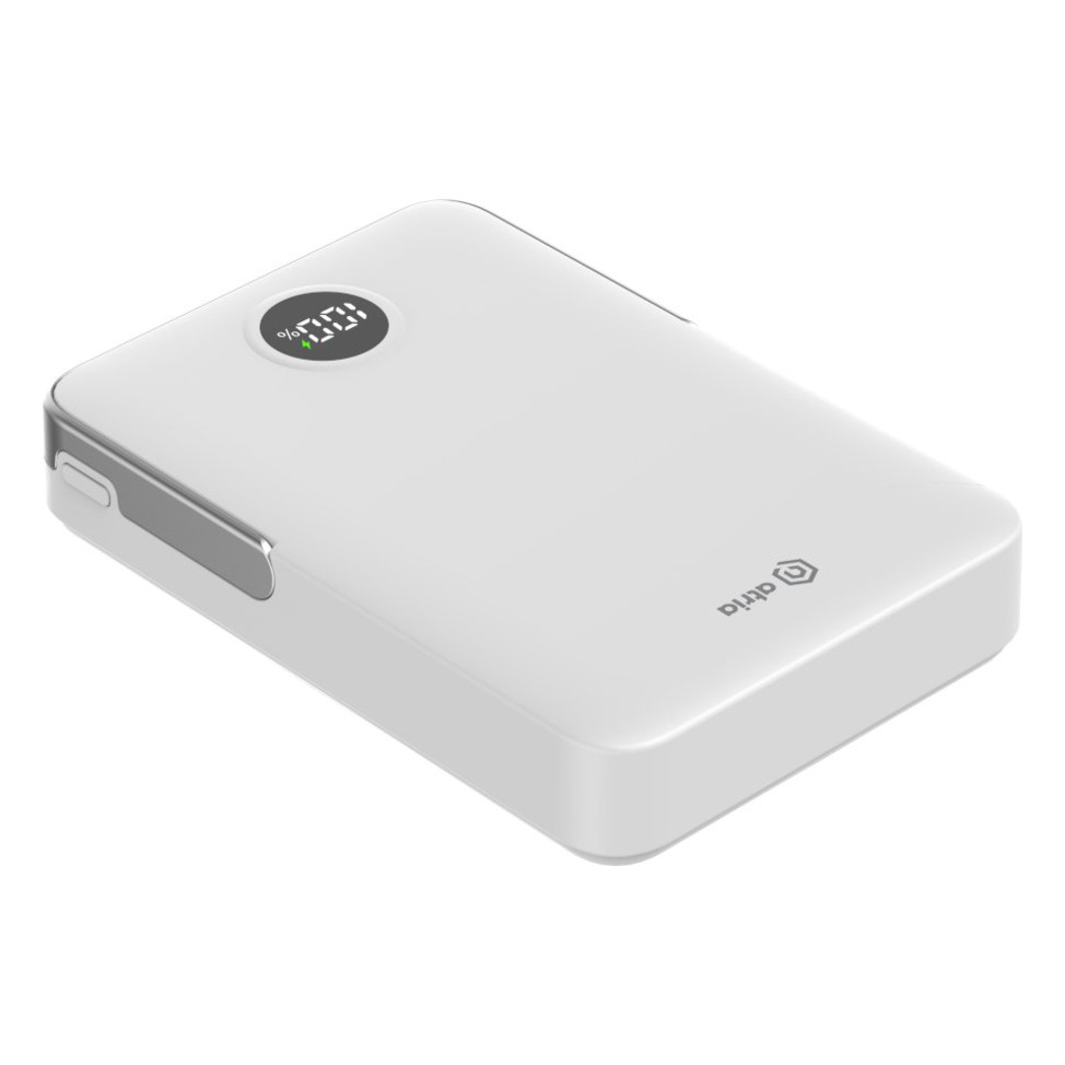 Батарея універсальна ATRIA PD20W USB-C 15W Wireless MagSafe 10000mAh White (WPD-W57) — фото 6