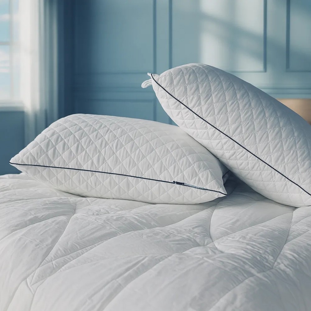 Ковдра MirSon Набір 9590 Royal Ковдра всесезонна Євро 200х220 Ecosilk + Дві подушки 50х70 (2200010807028) — фото 5