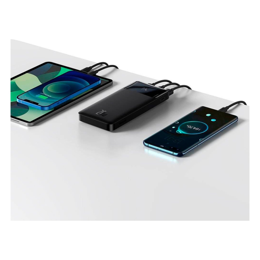 Батарея універсальна Baseus Bipow Digital Display 10000mAh 20W Black (PPDML-L01) — фото 7
