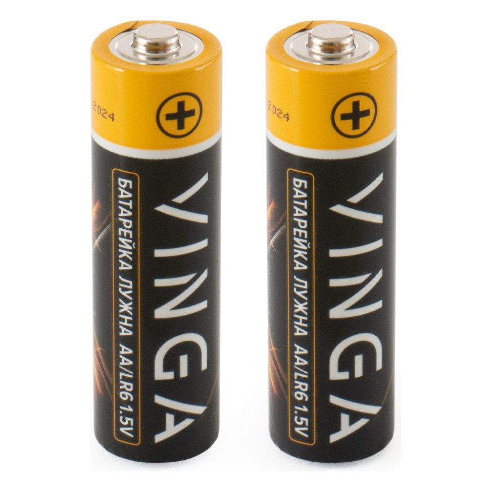 Батарейка AA LR6 Alkaline 2pcs Blister Vinga (VJABAA2) — фото 2